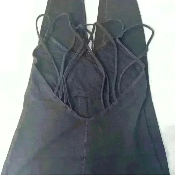 Forever21 Black Athletic knit jumpsuit size large - Picture 9 of 10